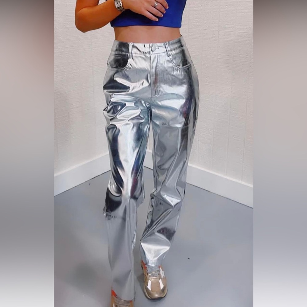 Amy Lynn Silver Pant